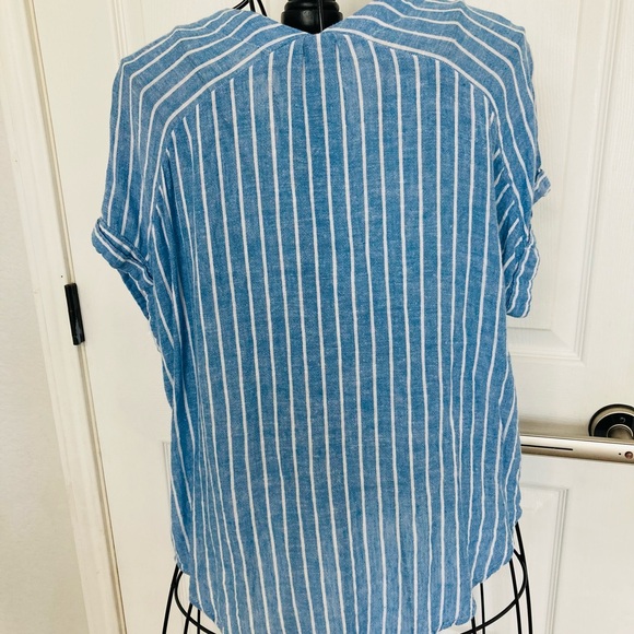 Rails blue white stripe top - Picture 3 of 4